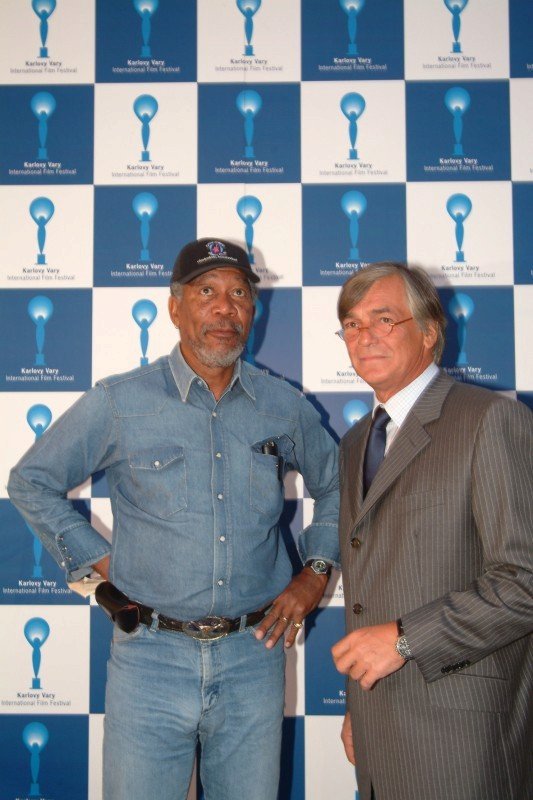 2003 - Morgan Freeman a Jiří Bartoška