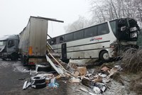 Děsivá nehoda autobusu a náklaďáku: 18 zraněných studentů!