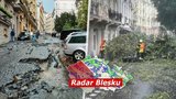 Vytopená Státní opera i požáry od výbojů: Českem se prohnaly bouřky, hrozí i dnes, sledujte radar Blesku