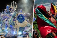 Do brazilského Ria se po pandemii vrací slavný karneval: Ulice zaplavili tanečníci, barvy a samba