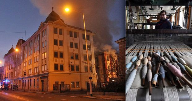 Textilka Karnola v Krnově v plamenech: V národní památce hoří historické unikáty!