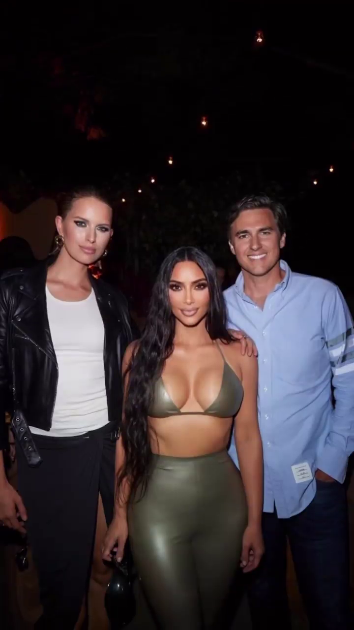 Karolína Kurková na akci Kim Kardashianové