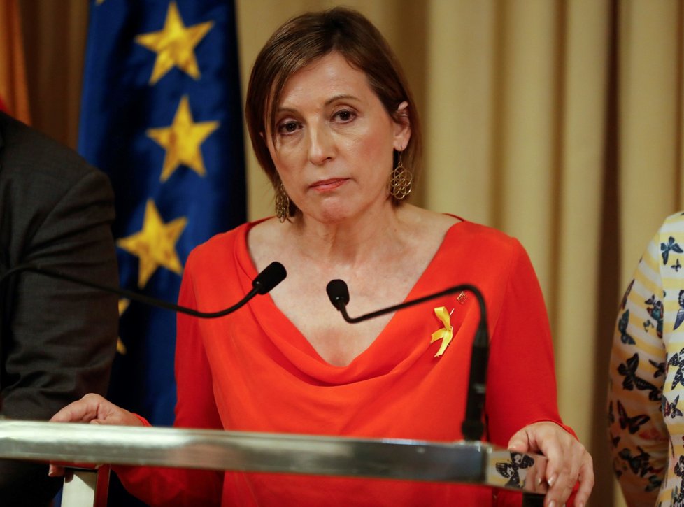 Mluvčí katalánského regionálního parlamentu Carme Forcadell