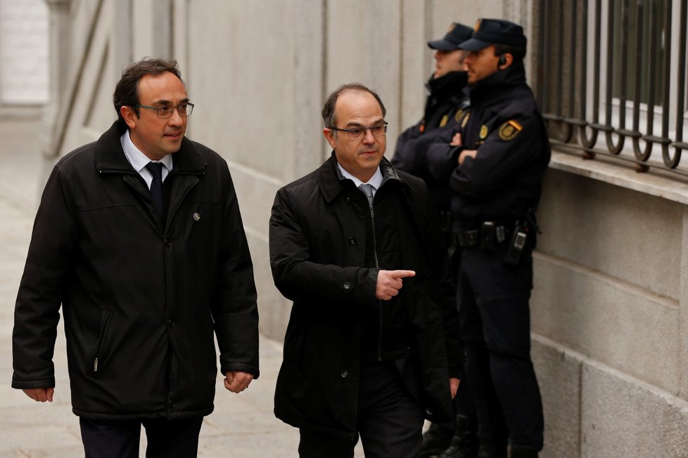 Jordi Turull a Josep Rull dorazili k nejvyššímu soudu