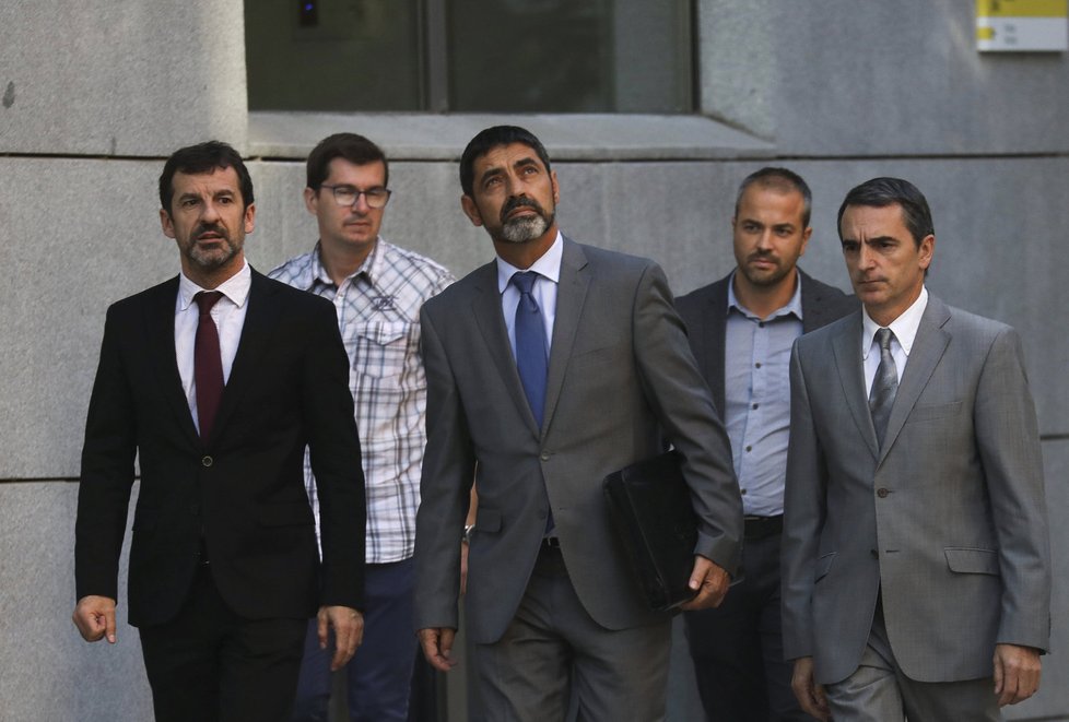Před soudem stanul i šéf katalánské policie Trapero.