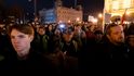 Protesty proti prezidentce Katalin Novákové v Maďarsku (10.2.2024)
