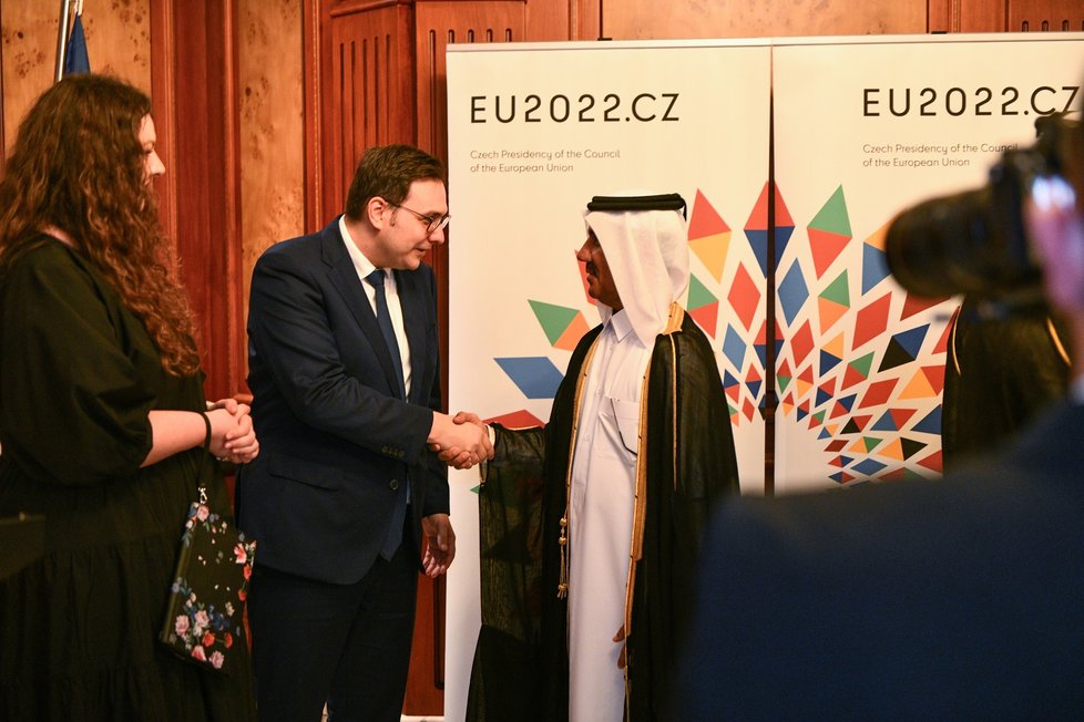 Český ministr zahraničí Jan Lipavský v Kataru slavnostně otevřel nové velvyslanectví. (26.10.2022)