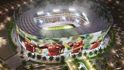 Fotbalové stadiony, které rostou v Kataru pro mistrovství světa. 