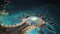 Fotbalové stadiony, které rostou v Kataru pro mistrovství světa. 