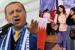 Turecký prezident Erdogan odsoudil blokádu Kataru, v Istanbulu lidé na podporu Katařanů demonstrovali.