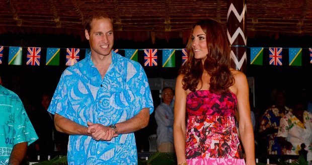 Kate a William na recepci