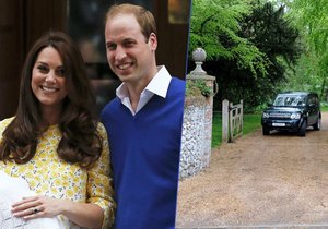 Princ William s manželkou Kate a dvěma ratolestmi, 21měsíčním princem Georgem a teprve čtyřdenní princezničkou Charlotte, odjeli na čas pryč z Kensingtonského paláce.