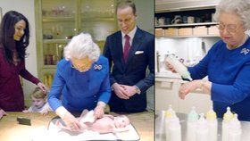 Umíte si představit britskou královnu, jak mění plenky a ohřívá miminku lahvičku s mlékem?