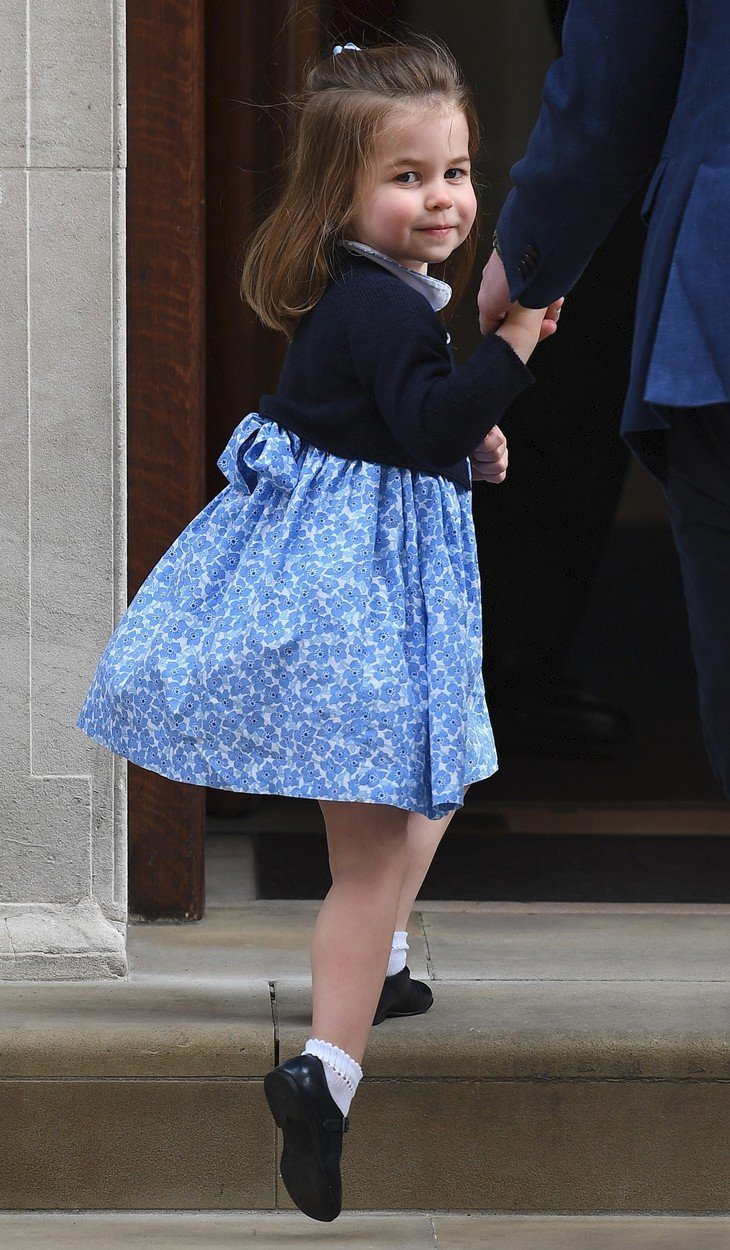 Princezna Charlotte na návštěvě porodnice Lindo Wing (duben 2018)