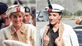 Inspirace u Diany? Kate v Pákistánu „kopíruje“ styl Williamovy maminky!