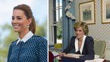 Kate Middleton uctila památku princezny Diany výběrem šatů. Kdo další je oblékl?