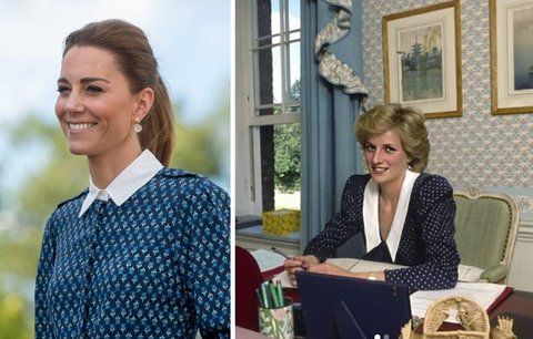 Kate Middleton uctila památku princezny Diany výběrem šatů. Kdo další je oblékl?