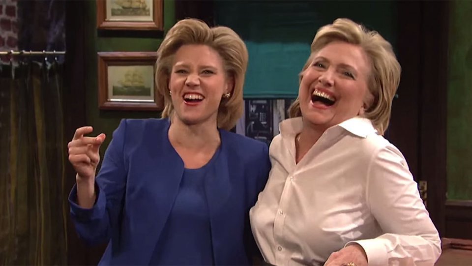 Kate Mckinnon a Hillary Clinton