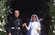 Vévodkyně Meghan ve svatební šatech Givenchy
