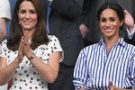 Vévodkyně Kate a vévodkyně Meghan si o víkendu společně zašly na finále Wimbledonu
