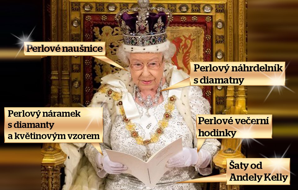 Královna Alžběta II. si vzala cenné šperky ze své šperkovnice.
