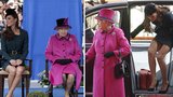 Základní instinkt Kate: Měla co dělat, aby si uhlídala sukni před královnou!