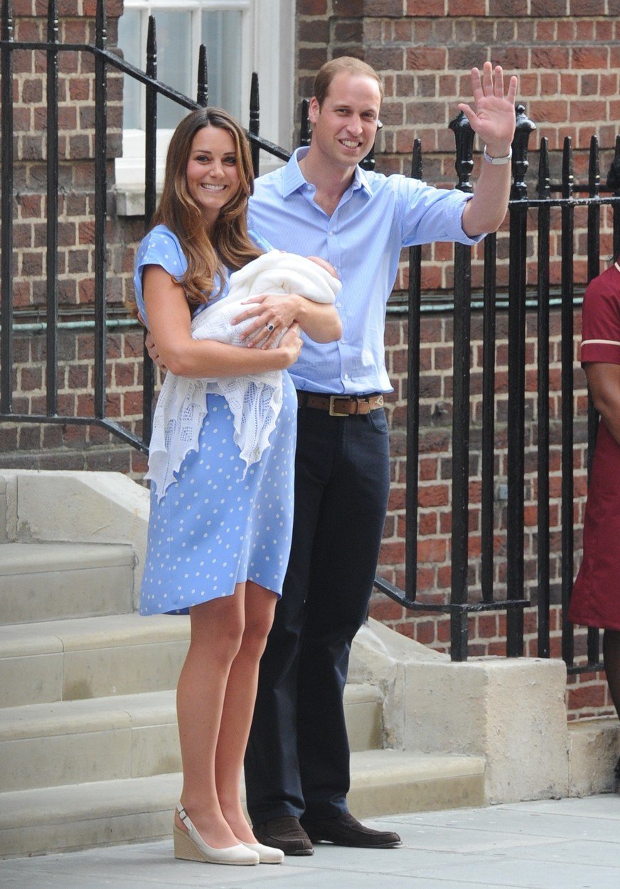 Kate s Williamem s prvním dítětem.