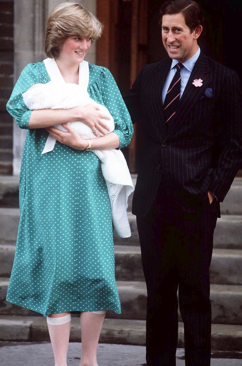 Princezna Diana s malým Williamem.