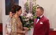 Vévodkyně Kate a představitel Bonda Daniel Craig.