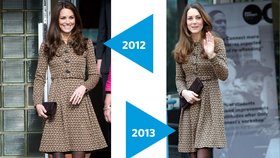 Kate Middleton si vyrazila ve stejném outfitu jako v únoru 2012.