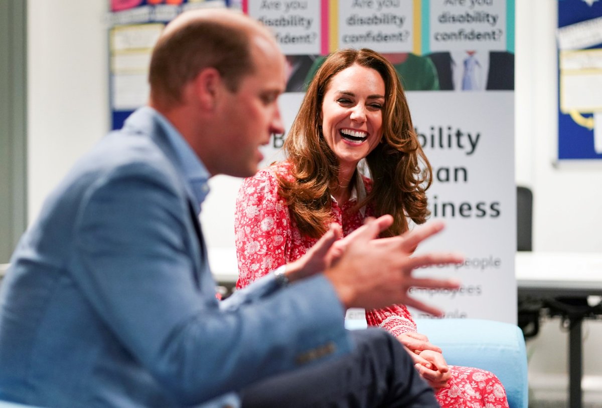 Kate Middleton a princ William v London Bridge Jobcentre