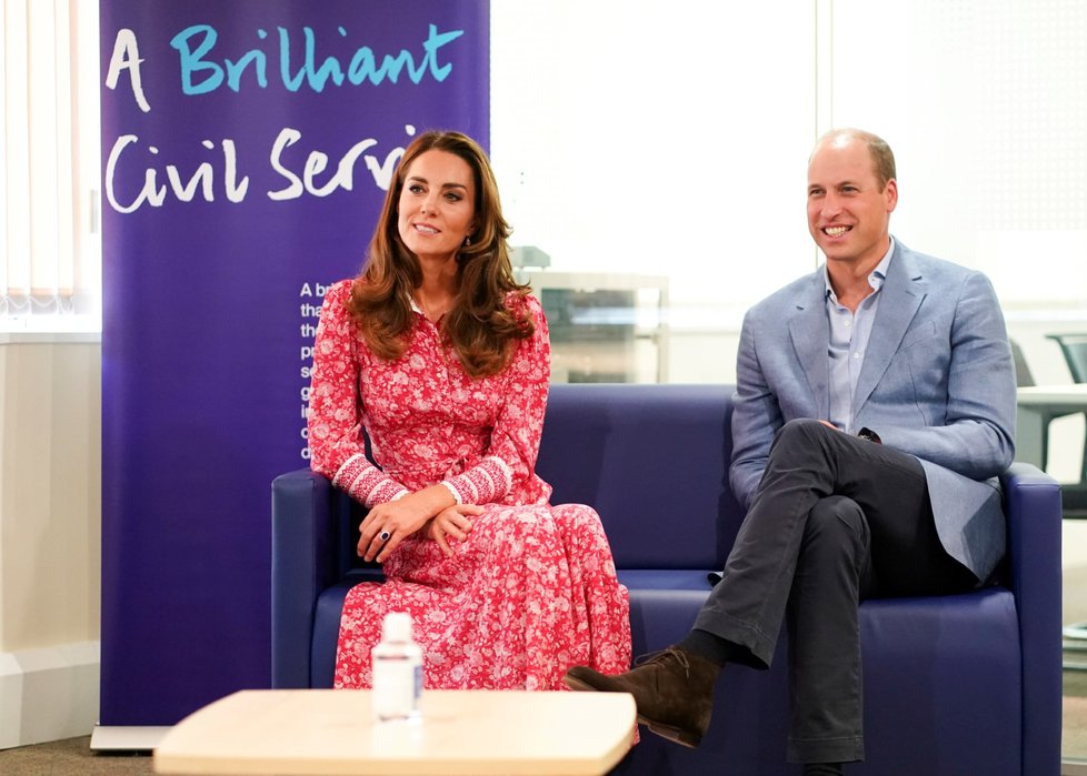 Kate Middleton a princ William v London Bridge Jobcentre