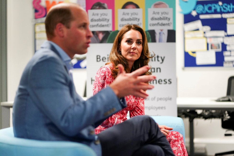 Kate Middleton a princ William v London Bridge Jobcentre