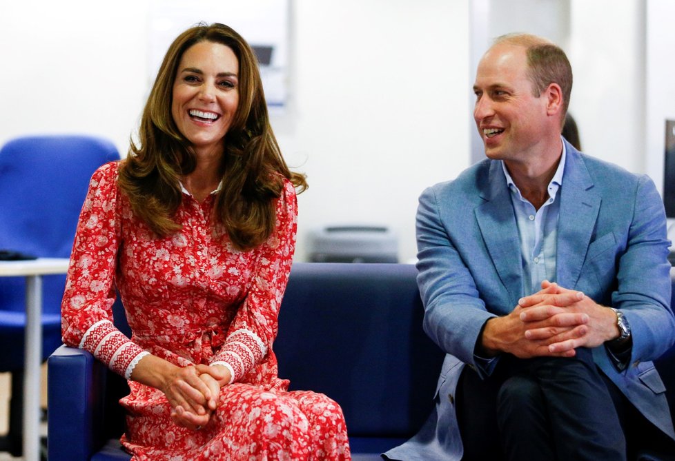 Kate Middleton a princ William v London Bridge Jobcentre