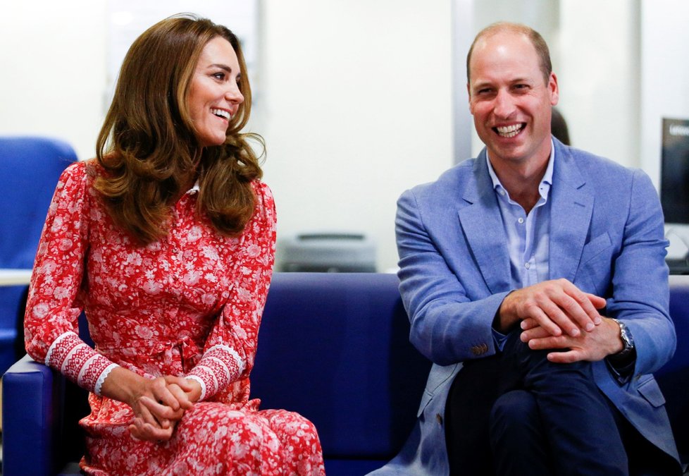 Kate Middleton a princ William v London Bridge Jobcentre