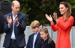 Kate a William s dětmi na návštěvě v Cardiffu