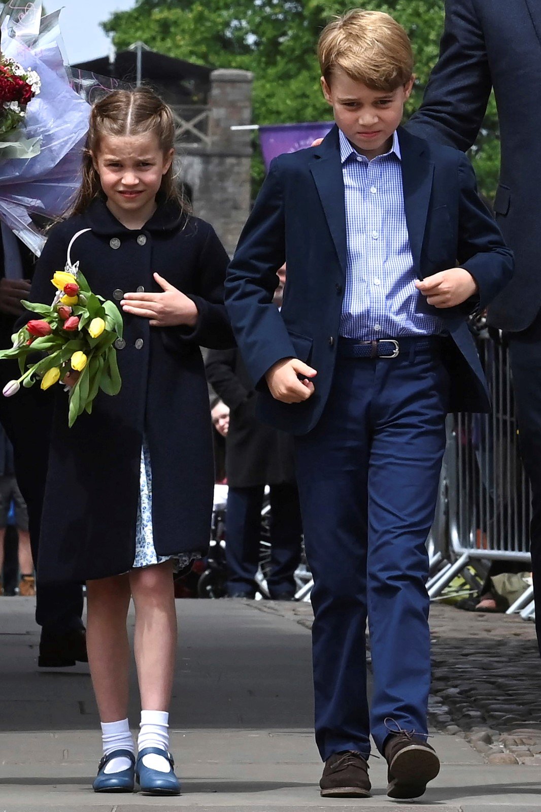 Kate a William s dětmi na návštěvě v Cardiffu