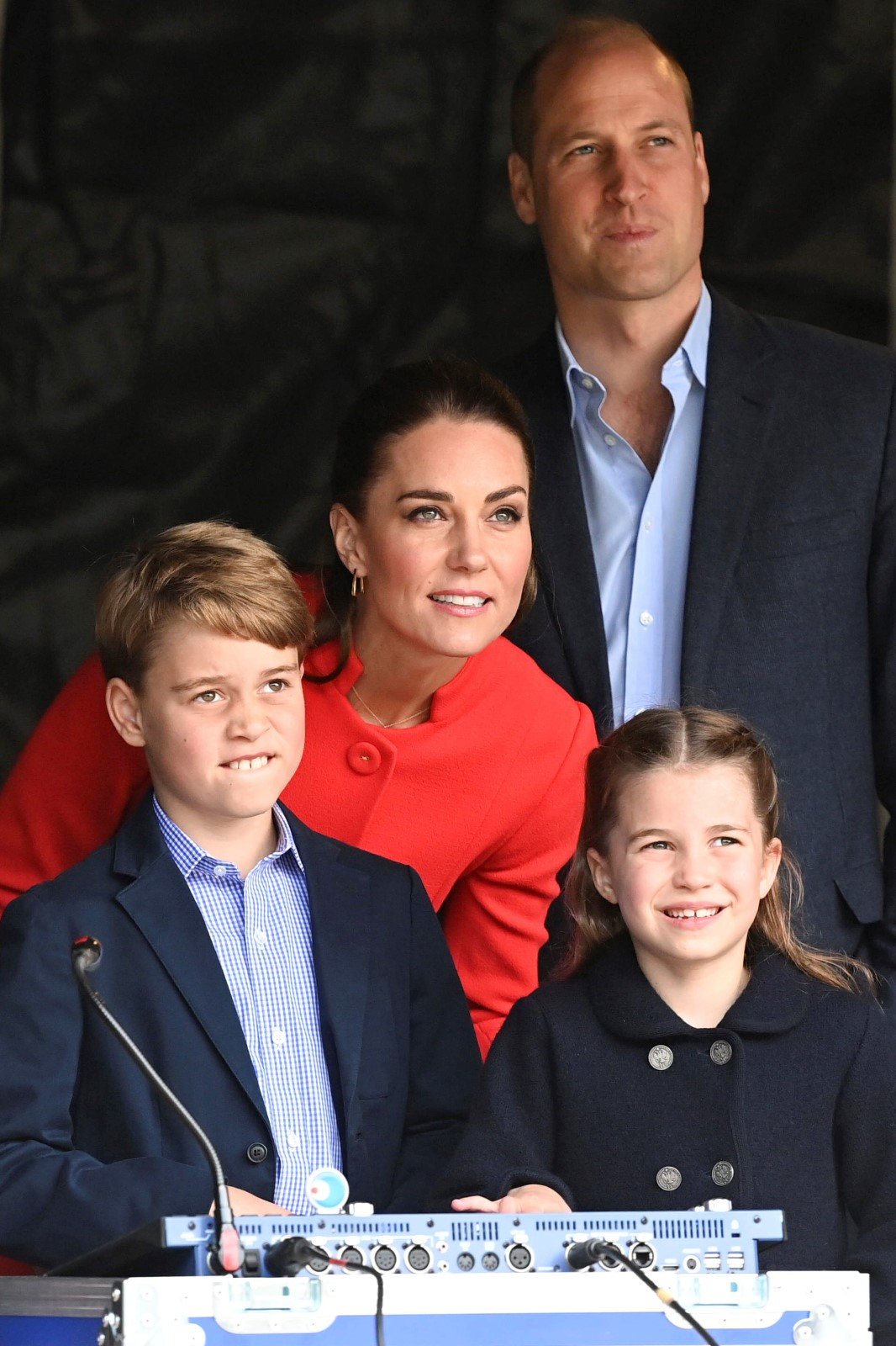 Kate a William s dětmi na návštěvě v Cardiffu