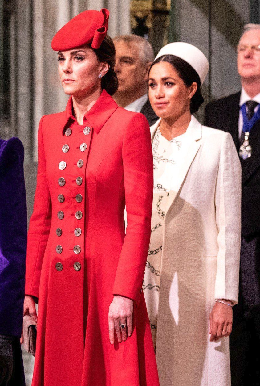 Vévodkyně Meghan Markle a Kate Middleton.