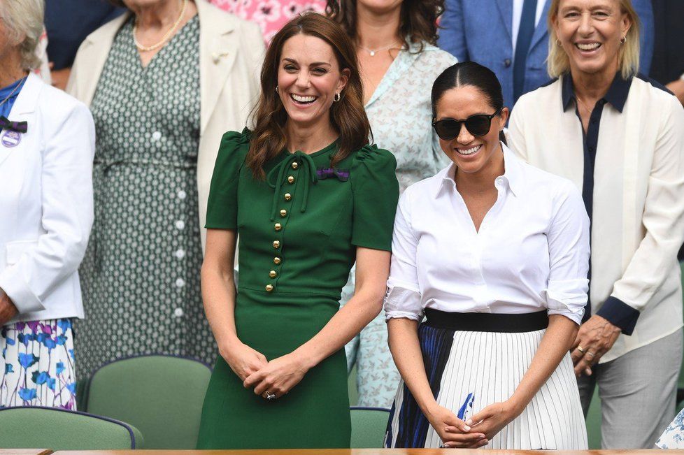 Vévodkyně Kate a Meghan na ženském finále Wimbledonu