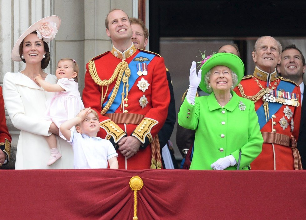 Slavnost Trooping the Colour.