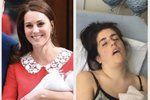 Kate Middleton vs. obyčejné matky: Ženy sdílely své fotografie po porodu