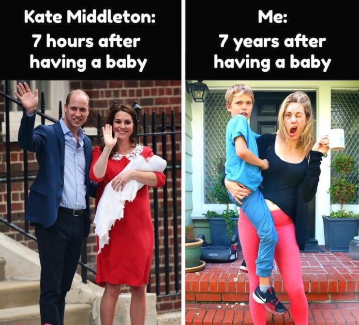 Kate Middleton vs. obyčejné matky