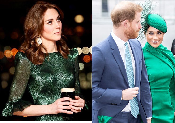 Kate Middleton, princ Harry a Meghan Markle