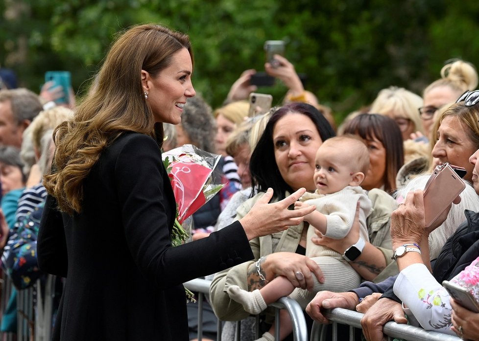 Kate Middletonová před Sandringhamem