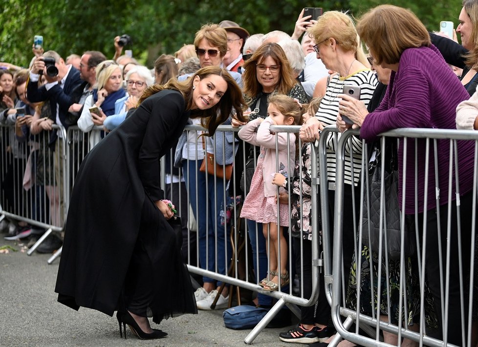 Kate Middletonová před Sandringhamem