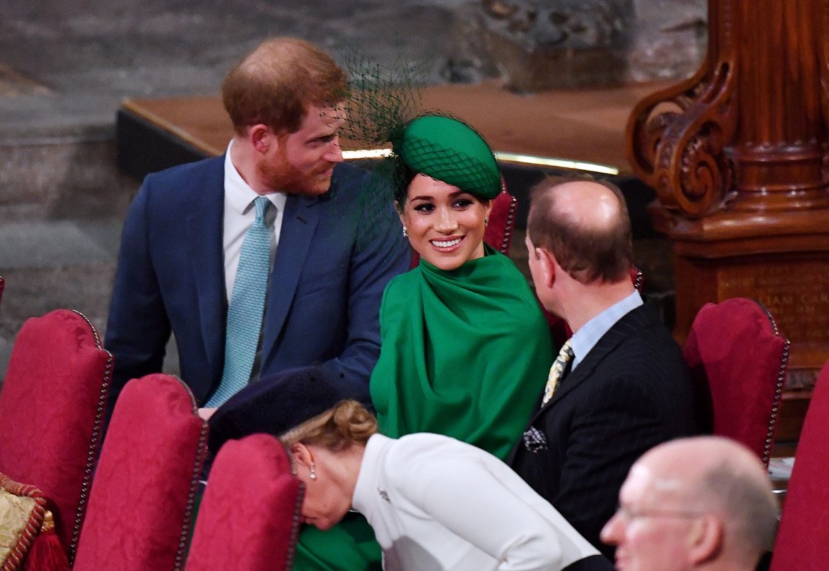 Kate Middletonocá, princ William, Meghan Markleová a princ Harry na oslavách Dnu Commonwealthu