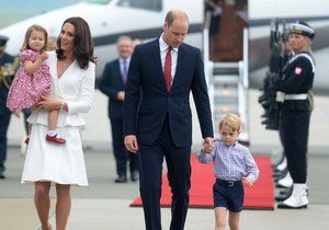 Královská rodina na návštěvě v Polsku