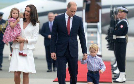 královská rodina na návštěvě v Polsku