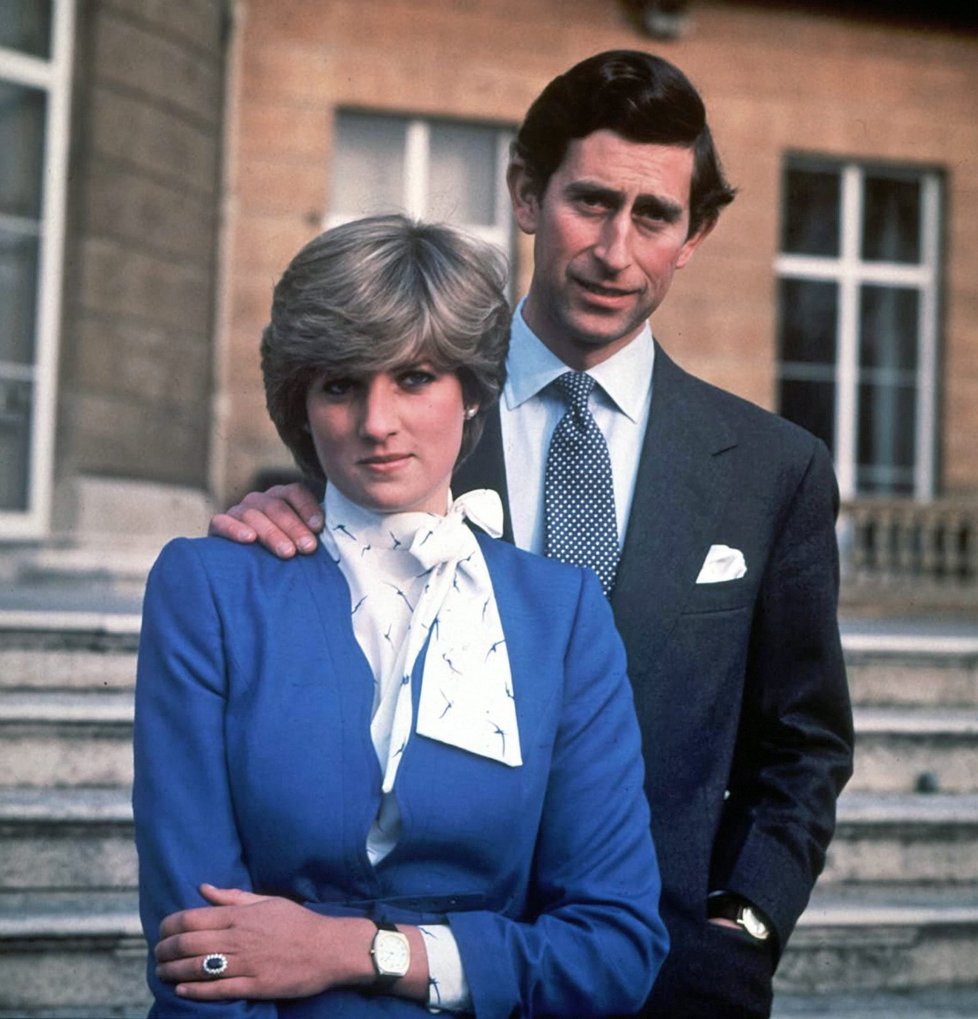 Princezna Diana s princem Charlesem.